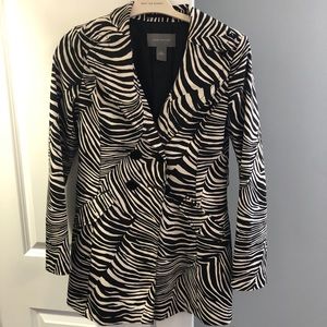 Zebra Ann Taylor Pea Coat